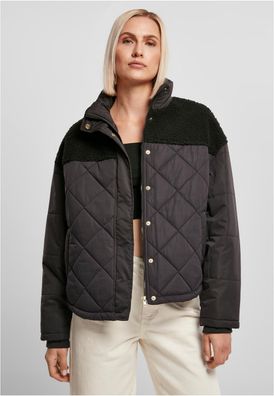 Urban Classics Damen Jacke Ladies Oversized Diamond Quilt Puffer Jacket Black