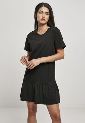 Urban Classics Damen Kleid Ladies Valance Tee Dress Black