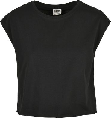 Urban Classics Damen T-Shirt Ladies Organic Short Tee Black