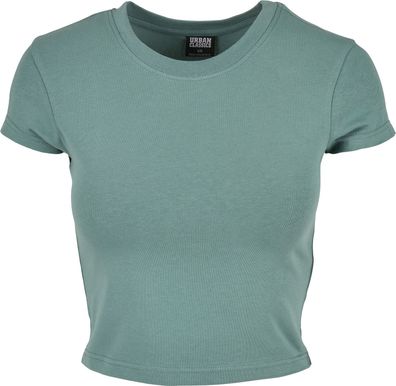 Urban Classics Damen T-Shirt Ladies Stretch Jersey Cropped Tee Paleleaf