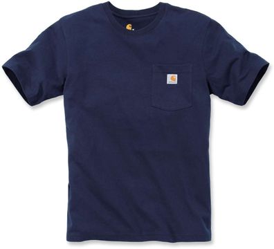 Carhartt Herren T-Shirt Workw Pocket T-Shirt S/ S Navy