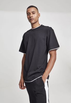 Urban Classics T-Shirt Contrast Tall Tee Black/ White