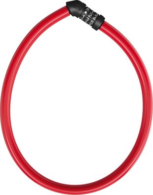 Abus Fahrradschloss Kabelschloss 4408C/65 red