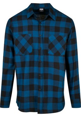 Urban Classics Checked Flanell Shirt blue/ black