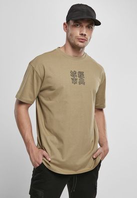 Urban Classics T-Shirt Chinese Symbol Tee Khaki/ Black