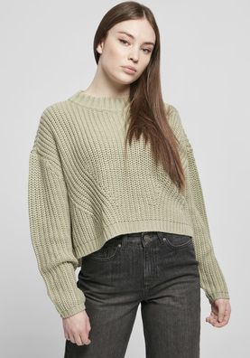 Urban Classics Damen Sweatshirt Ladies Wide Oversize Sweater Softsalvia