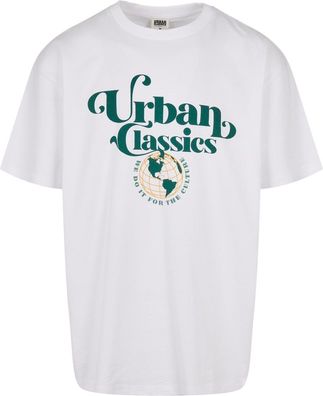 Urban Classics Organic Globe Logo Tee White