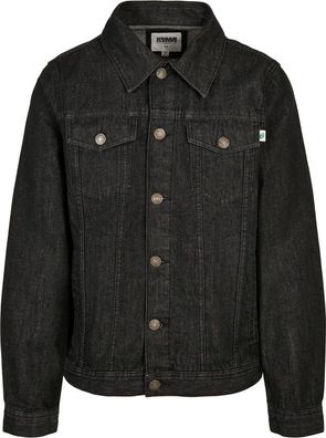 Urban Classics Organic Basic Denim Jacket Black Washed