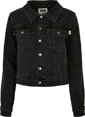 Urban Classics Damen Ladies Organic Denim Jacket Black Washed