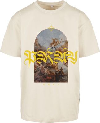 MT Upscale T-Shirt Pray Painting Oversize Tee Sand