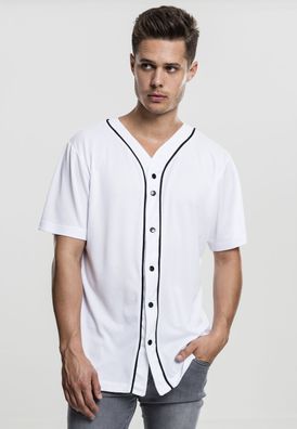 Urban Classics T-Shirt Baseball Mesh Jersey White/ Black
