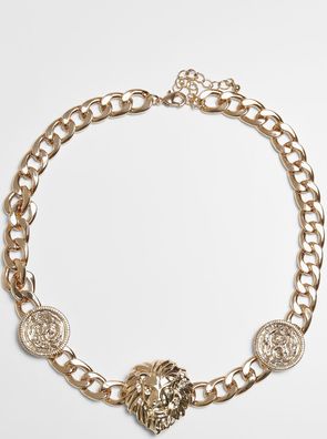 Urban Classics Hemd Lion Necklace Gold