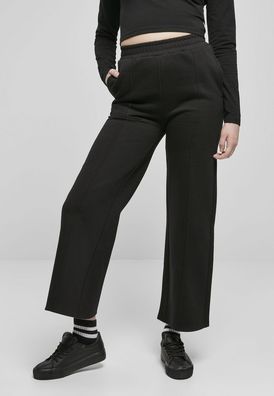 Urban Classics Damen Trainingshose Ladies Straight Pin Tuck Sweat Pants Black