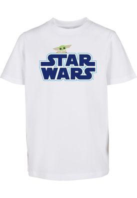 Mister Tee T-Shirt Kids Star Wars Blue Logo Tee white