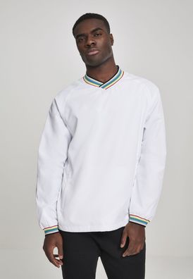 Urban Classics Leichte Jacke Warm Up Pull Over White/ Multicolor