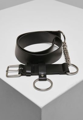 Urban Classics Gürtel Chain Imitation L. Belt Black/ Silver