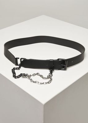 Urban Classics Gürtel Imitation L. Belt With Metal Chain Black