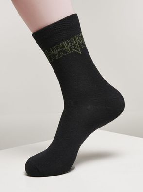 Merchcode Socken Linkin Park Socks 2-Pack Black/ White
