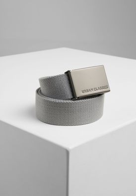 Urban Classics Gürtel Canvas Belts Grey