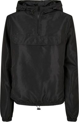 Urban Classics Damen Ladies Recycled Basic Pull Over Jacket Black