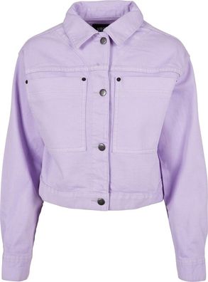 Urban Classics Damen Ladies Short Boxy Worker Jacket Lilac