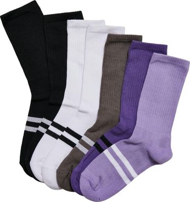 Urban Classics Double Stripes Socks 7-Pack Multicolor