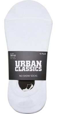 Urban Classics No Show Socks 10-Pack White