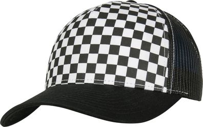 Flexfit Cap Checkerboard Retro Trucker Black/ White