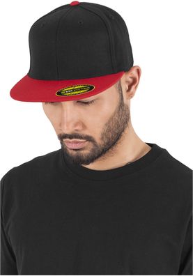 Flexfit Cap Premium 210 Fitted 2-Tone Black/ Red