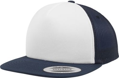 Flexfit Cap Foam Trucker with White Front Nvy/ White/ Nvy