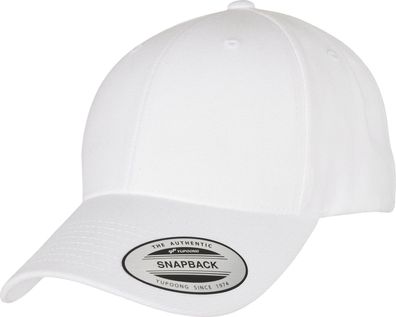 Flexfit Premium Curved Visor Snapback Cap White