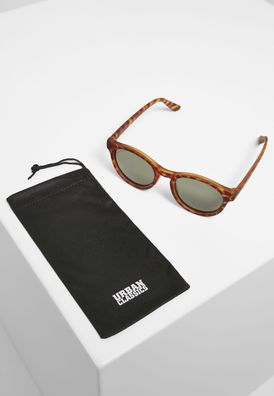 Urban Classics Sonnenbrille Sunglasses Sunrise UC Brown Leo/ Green