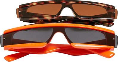 Urban Classics Sunglasses Alabama 2-Pack Orange/ Brown