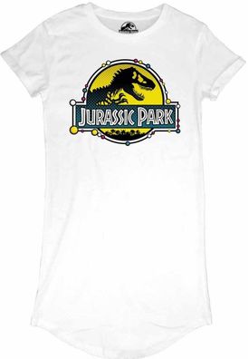 Jurassic Park - DNALogo (T-Shirt Dress) Damen Kleid White