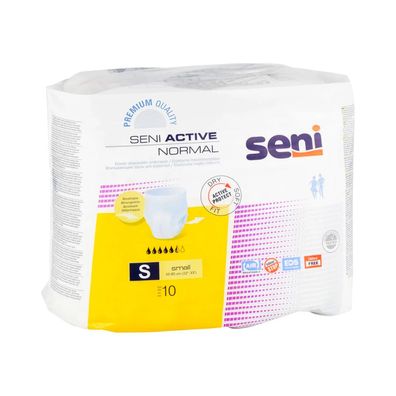 8x Seni Active Normal Inkontinenzpants - 10 Stück - S | Packung (10 Stück) - B00KWZRK