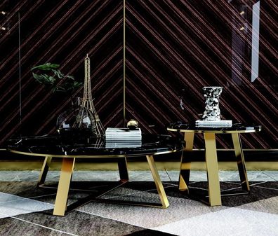 Luxus Design Couch Tisch Kaffee Beistell Tische Wohnzimmer Italienische Möbel