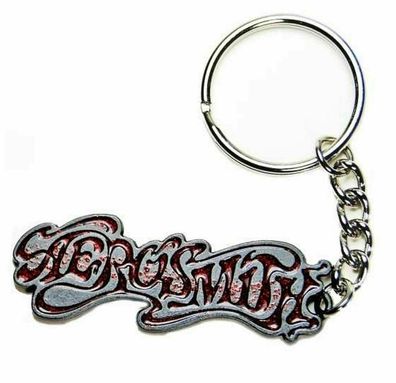 Aerosmith Logo Schlüsselanhänger Keychain aus Metall Offiziell lizensiert