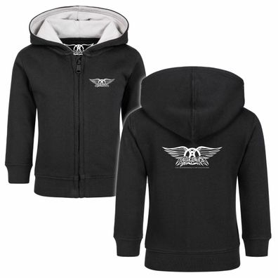 Aerosmith (Logo Wings)-Baby Kapuzenjacke 100% Bio Baumwolle Organic NEU- New