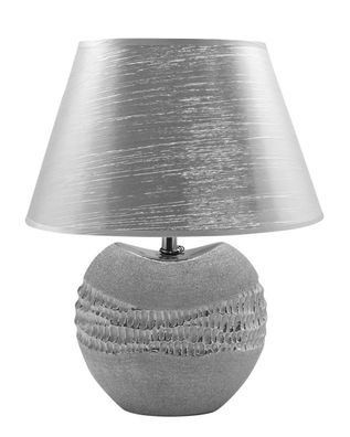Gilde Lampe "Splendor" silber Maße Schirm: H 18 cm oben: 13,2 x 18,5 cm unten ...