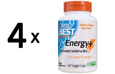 4 x Energy + CoQ10, NADH & B12 - 60 vcaps
