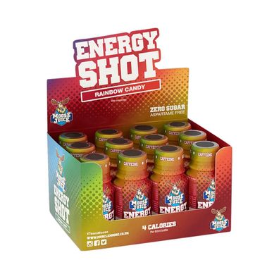 Muscle Moose Moose Juice Energy Shot (12x60ml) Rainbow Candy