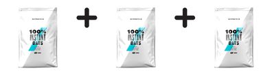 3 x Myprotein 100% Instant Oats (2500g) Chocolate