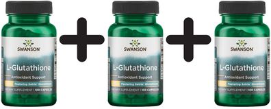 3 x L-Glutathione, 100mg - 100 caps
