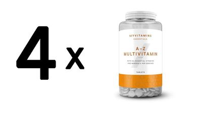 4 x Myprotein MyVitamins A-Z Multivitamin (90 Tabs) Unflavoured