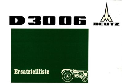 Ersatzteilliste Deutz D 3006 Z1002-1 (Nr.:7487/1)