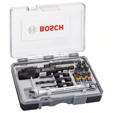 Bosch
20-teiliges Schrauberbit-Set Drill & Drive mit HSS-Bohrern Schraubenschlüssel