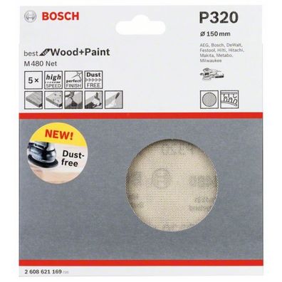 Bosch
Schleifblatt M480 Net. Best for Wood and Paint. 15