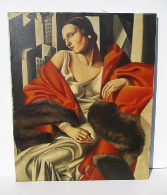 Tamara Lempicka / Kopie / Ölgemälde / Art Dèco / Weltkunst / 20er Jahre / Porträt