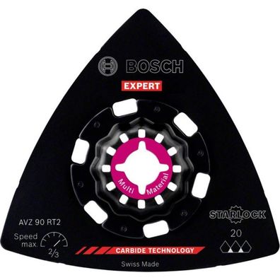 Bosch
Expert Sanding Plate AVZ 90 RT2 Blatt für Multifunktionswerkzeuge, 90 mm