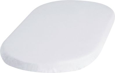 Playshoes Kinder Jersey-Spannbettlaken 81x42 + 10 cm (2er Pack) Weiß